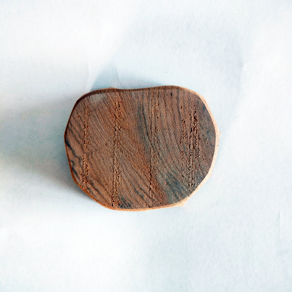 Lotus Wooden Printing Block – Hand-Carved Stamp