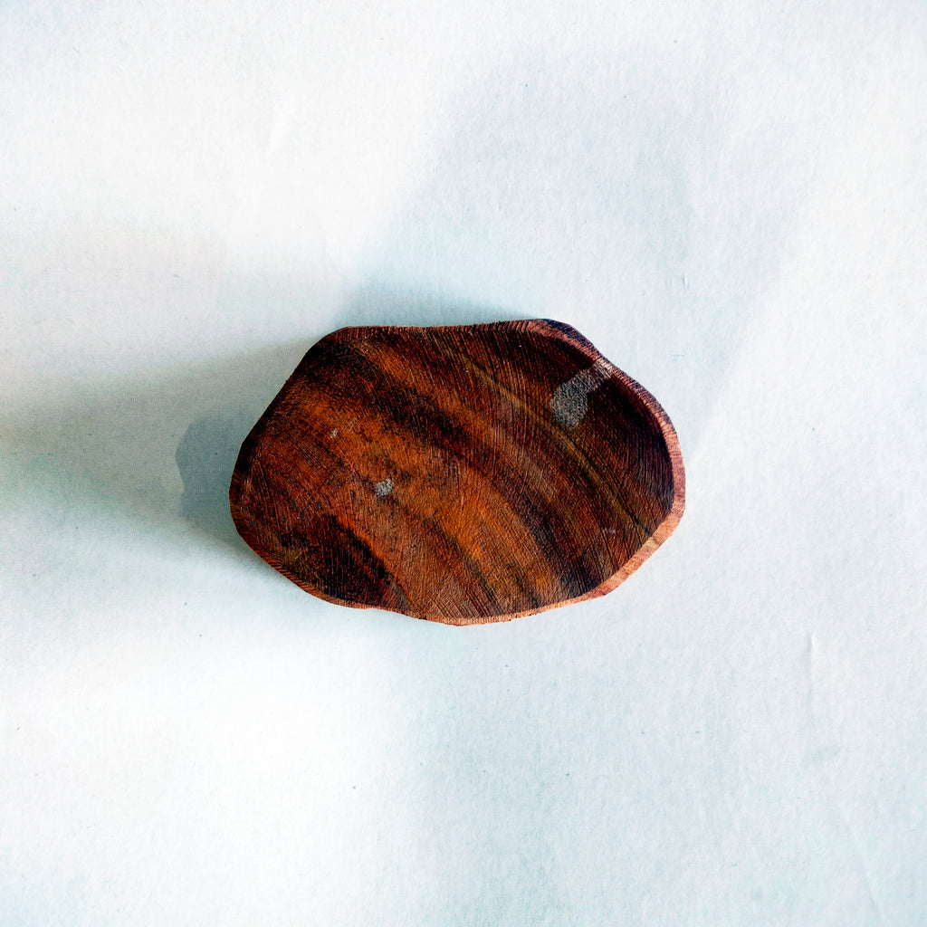 Leaf Wooden Printing Block – Hand Carved Stamp