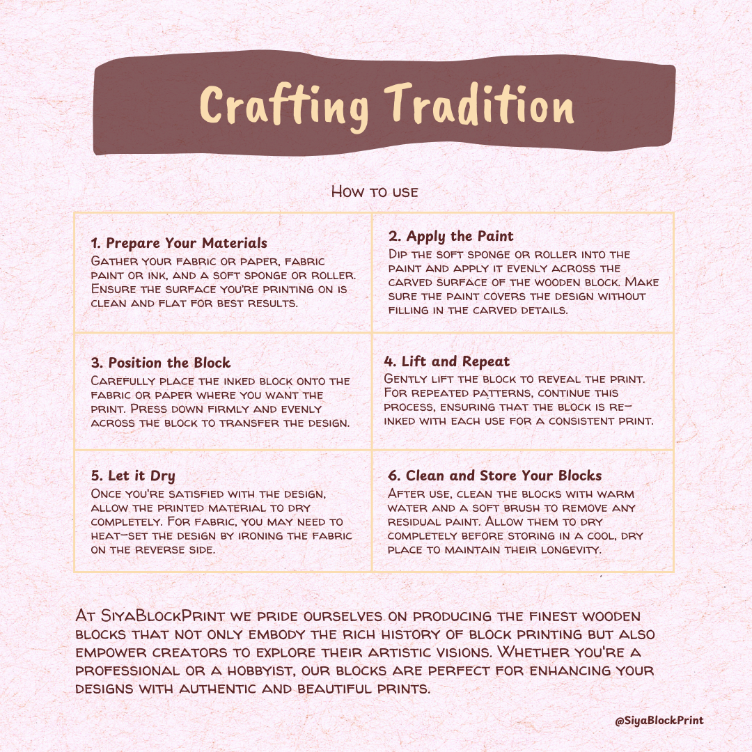 Leaf Wooden Printing Block – Hand Carved Stamp